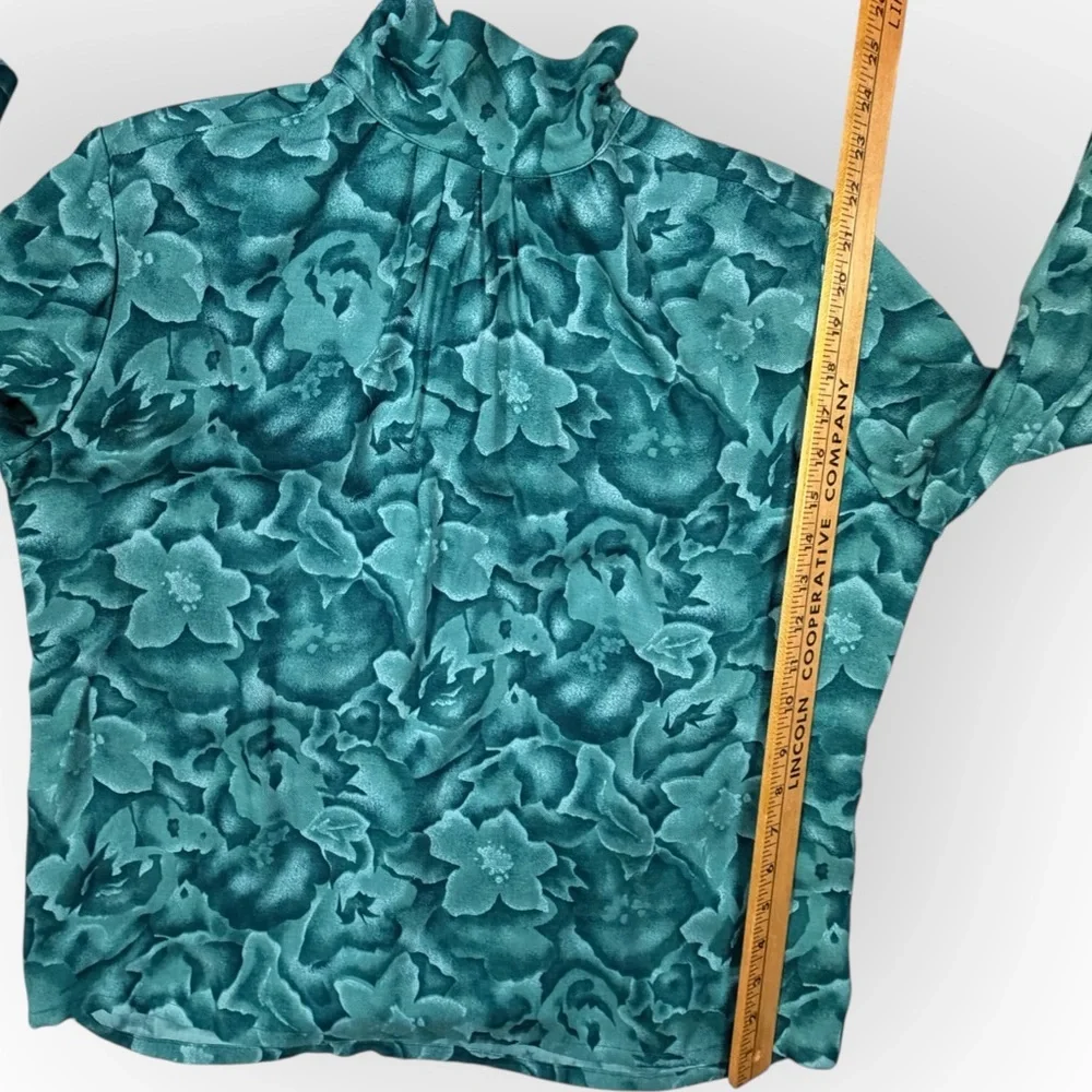 Pendleton Country Sophisticates 14 Petite Floral Blouse‎